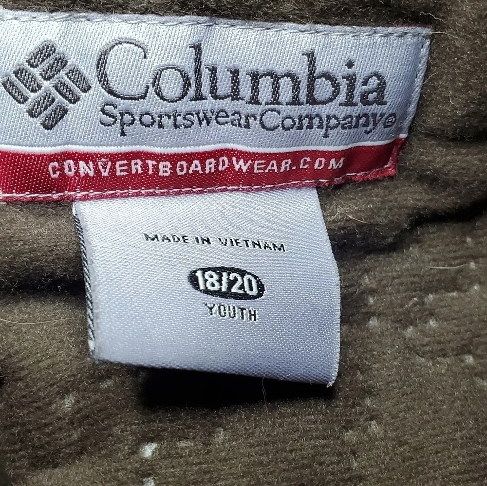 Columbia Convert Winter Snowboard Ski Jacket Youth Sz 18/20